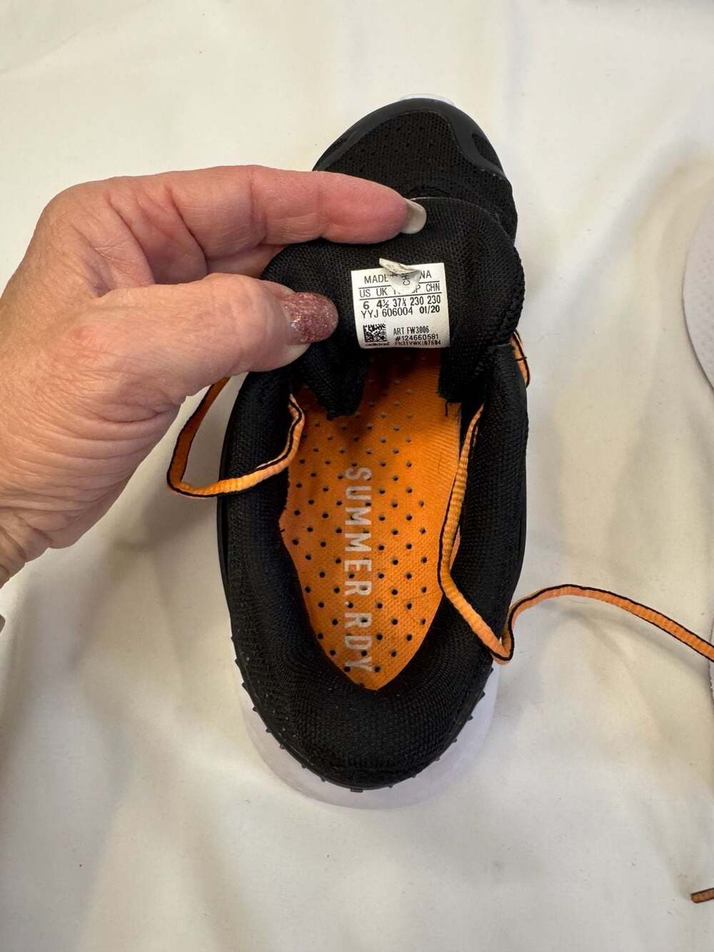 adidas ClimaCool Vent Summer.RDY Running Shoes Black Orange Size 6 - Picture 8 of 9
